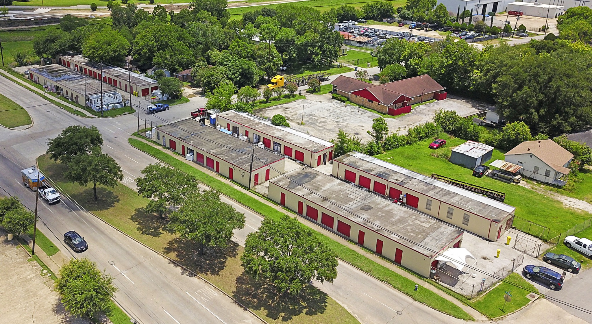 Aerial view of South Post Oak Storage